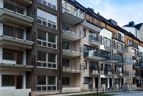 Fasadtegel: EW0454 Svart Onyx - EW0445 Hvede | Bommen, Kikaren & Kryssen, Malmö