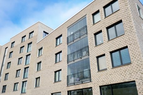 Apartment Building in Malmoe, Facing Brick, W 105 Ingefaer