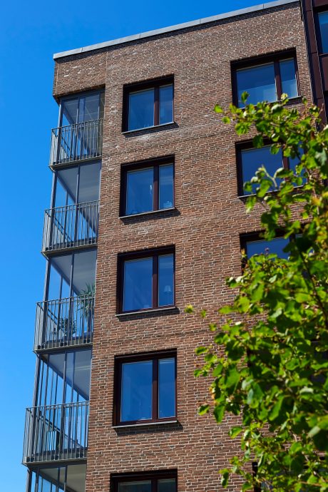 Fasadtegel: EW0112 Brun Valmue | Brf Skaftö, Göteborg