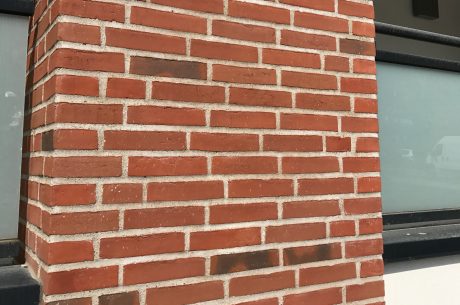 Apartmentbuilding, Brunevang in Roedovre, Facing Brick W 193 Pakhustegl