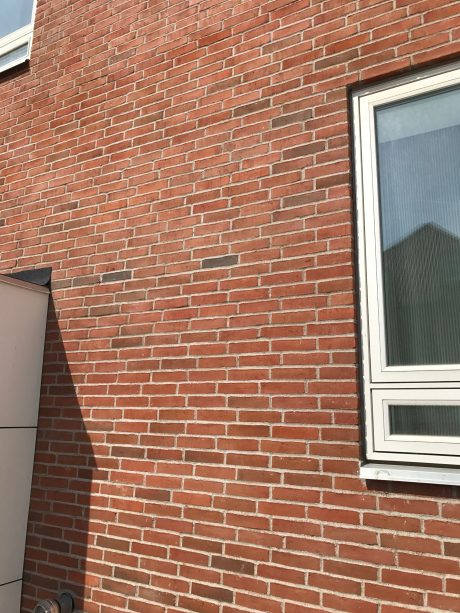 Apartmentbuilding, Brunevang in Roedovre, Facing Brick W 193 Pakhustegl