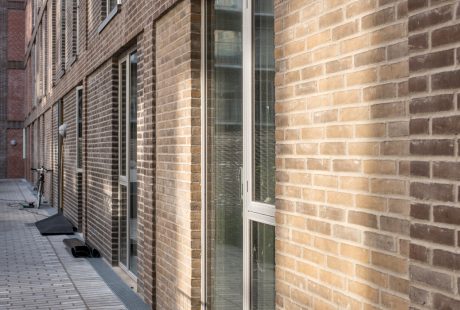 Apartment building, Sandkaj in Copenhagen Nordhavn, Facing Bricks W 309 Dyb Roed, W 449 Kul, W 453 Grafit, W 447 Mahogni