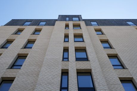 Apartment buildings, Irmabyen in Roedovre, Facing Brick W 445 Hvede