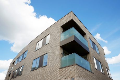 Apartment buildings, Thomas B. Thrigesgade, in Odense, Facing Bricks W 447 Flint and W 445 Hvede