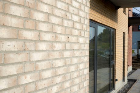 Apartment building, Jernstoeberigrunden in Odense, Facing Bricks W 447 Flint and W 479 Sand