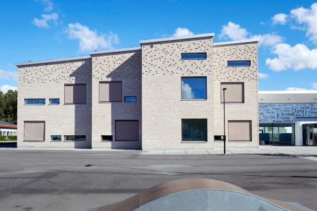Groundschool in Nykoping, Facing Bricks, W 447 Flint