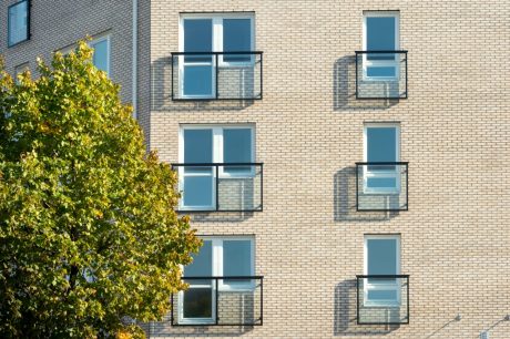 Apartment Building in Malmoe, Facing Brick, W 448 Ravnholt