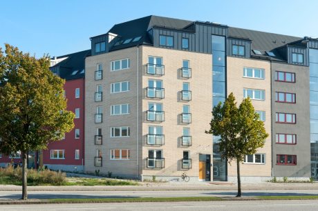 Apartment Building in Malmoe, Facing Brick, W 448 Ravnholt