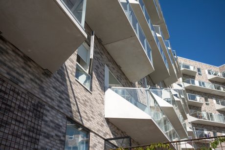 Apartment Building in Copenhagen, Mix of Facing Bricks W 450 Jern and W 447 Flint