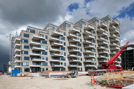 Apartment building, Havnebryggen on Islandsbrygge, Facing Brick W 450 Jern