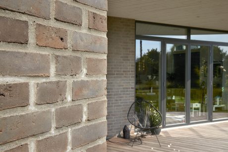 Single family house at Laksedalen in Brabrand, Facing Brick W 450 Jern