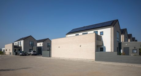 Terraced houses in Sabro, Facing Brick W 445 Hvede