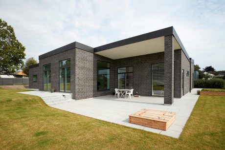 Single Family house, Vorrevangs Alle in Egaa, Facing Brick W 454 Sort Onyx