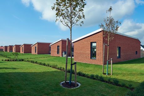 Fasadtegel: EW0465 Röd nyanserad - EW0447 Flint | Islandsmusslan och Sandmusslan, Nybrostrand