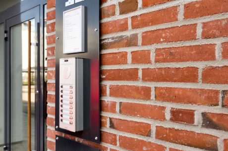 Apartment Buildning in Landskrona, Facing Brick, W 409 Valmue, W 492 Roed Nyanserad kolbraend