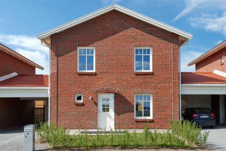 Fasadtegel: Röd Schatterad Spånad | Väppeby Park, Bålsta