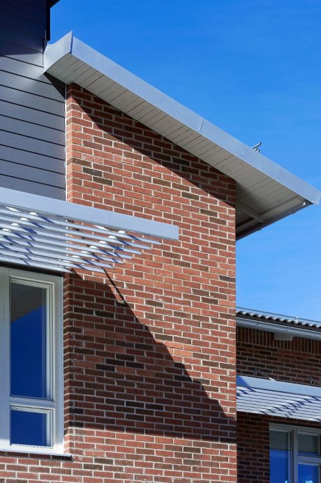 Preschool in Enkoping, Facing brick, Red Shaded Structure