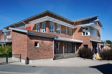 Preschool in Enkoping, Facing brick, Red Shaded Structure
