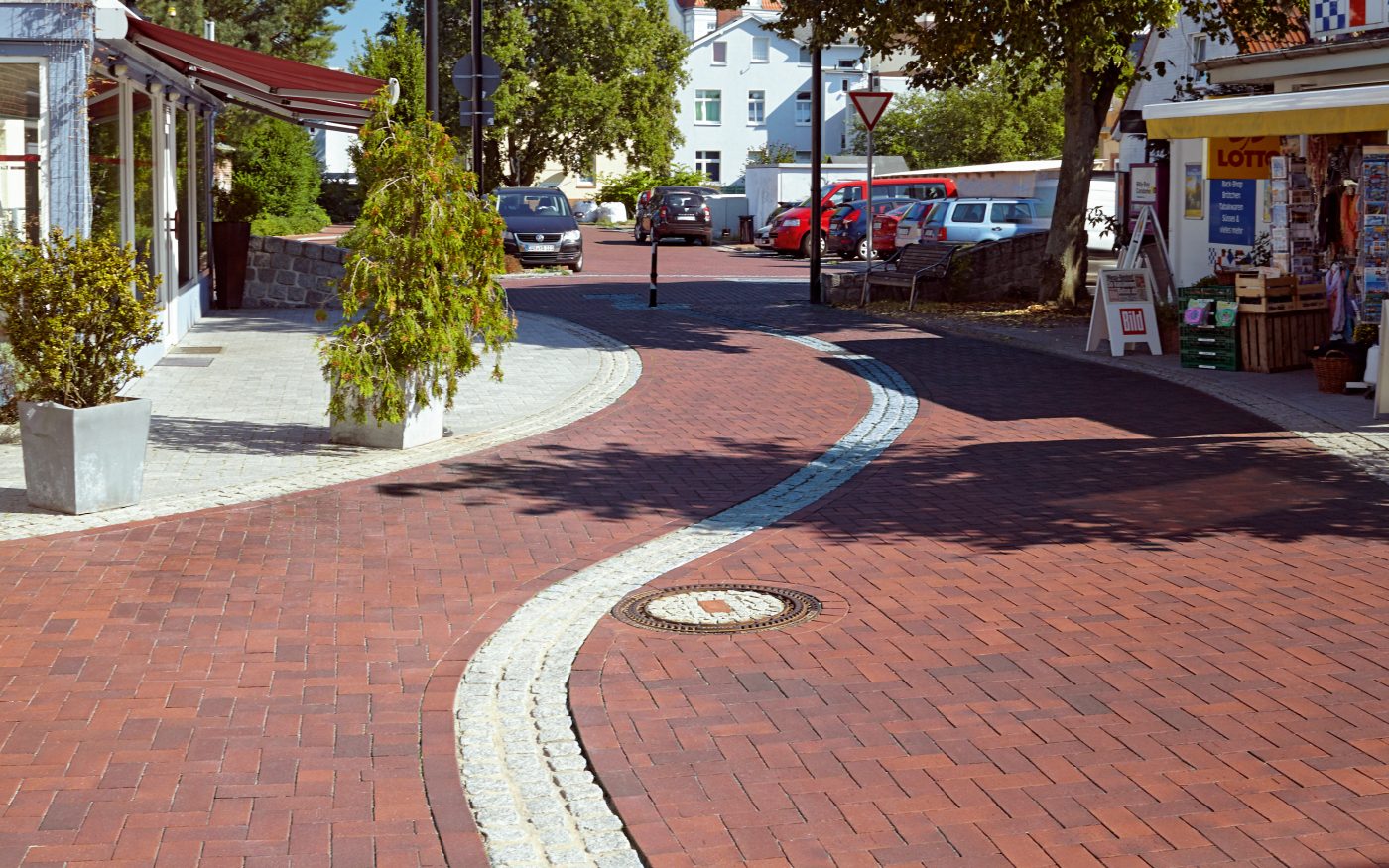 paver, penter, paving stone, kiosk, walkway, plant