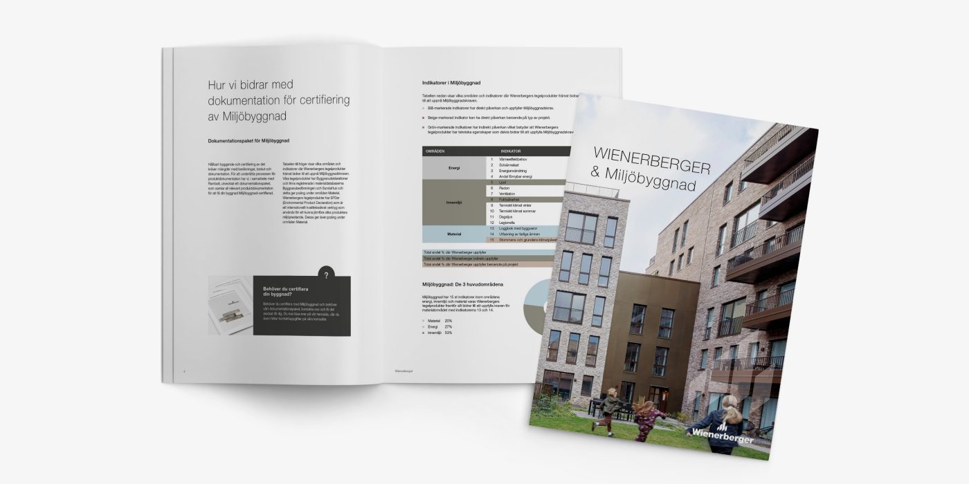 Brochure mockup - Miljöbyggnad