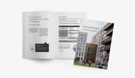 Brochure mockup - Miljöbyggnad