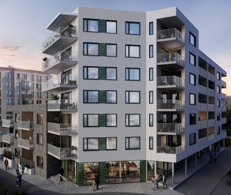 Fasadtegel: Retro Super Vit | Brf Aero