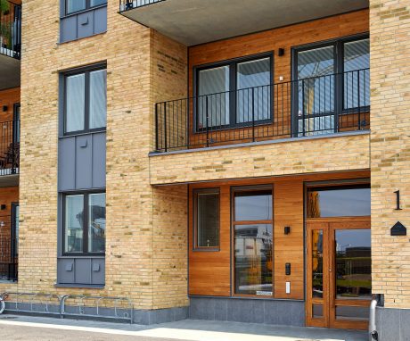 Fasadtegel - EW0491 Magma - EW0103 Raps - Citadellskajen, Malmö