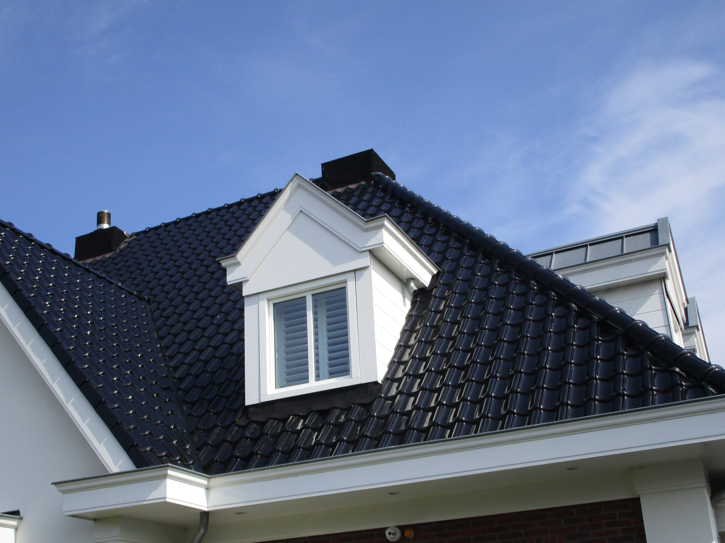 New Construction Open - Detached House, Ter Aar | Rooftile: VHV Vario matzwart verglaasd | Facade brick: Altair HV WF