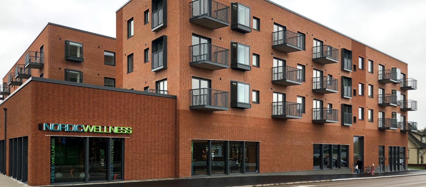 Fasadtegel - EW0309 Dyb Rød - Kvarter Äpplet, Sverige