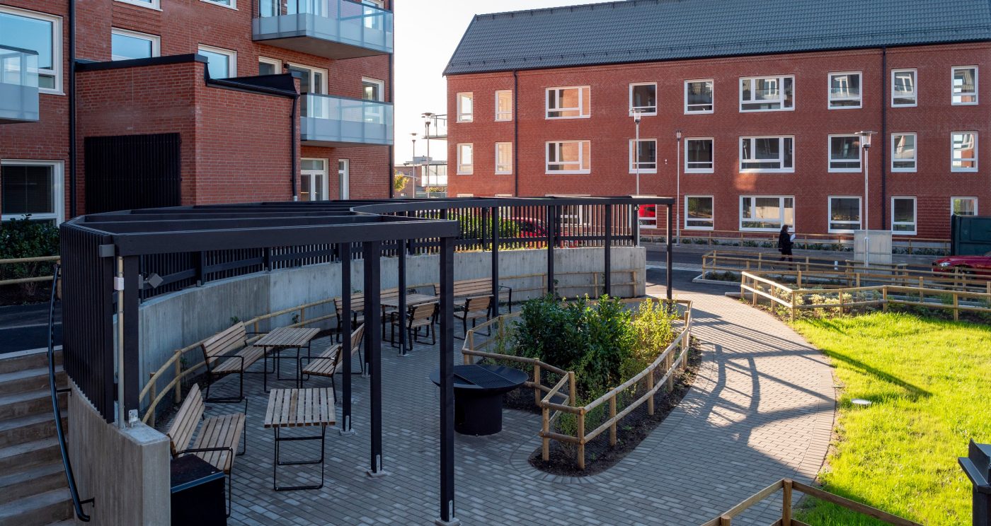 Fasadtegel: EW2207 Mörk röd | Kv. Koggen