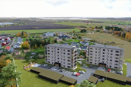 Fasadtegel - EW0105 Ingefær - Brf. Pilbacken, Sverige