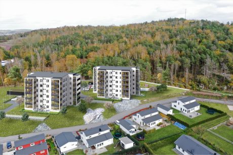 Fasadtegel - EW0105 Ingefær - Brf. Pilbacken, Sverige