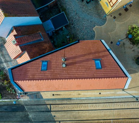 Taktegel - Datura Naturrød - Oluf Bagers Plads, Danmark