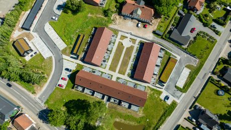 Fasadtegel - taktegel: EW3255 - Sinus | Agttrup Gårdhuse, Danmark