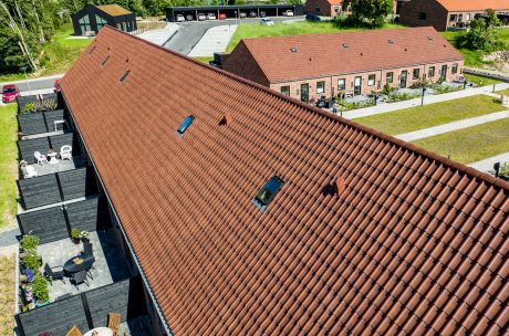 Fasadtegel - taktegel: EW3255 - Sinus | Agttrup Gårdhuse, Danmark