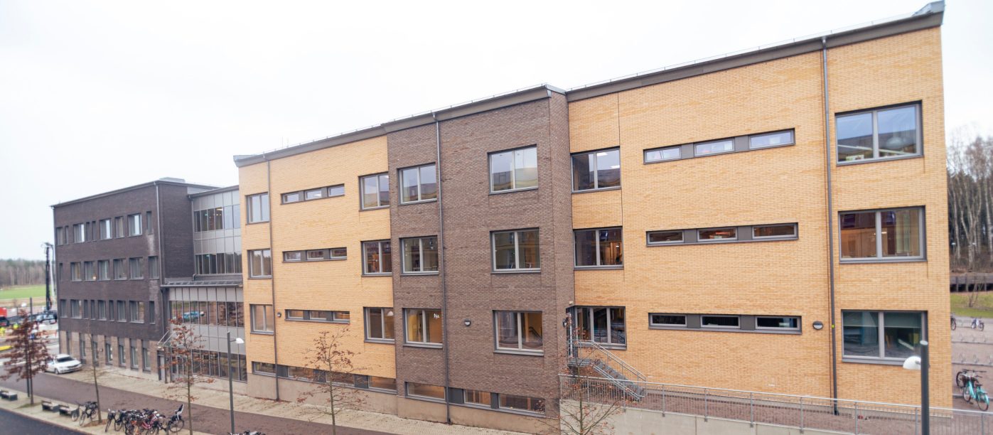 Fasad- och marktegel: EW0459 Gul Nuansert - EW0450 Järn - EW0449 Kol - Brons DF - Rood DF - Olivia DF | Vallastadens Skola, Linköping