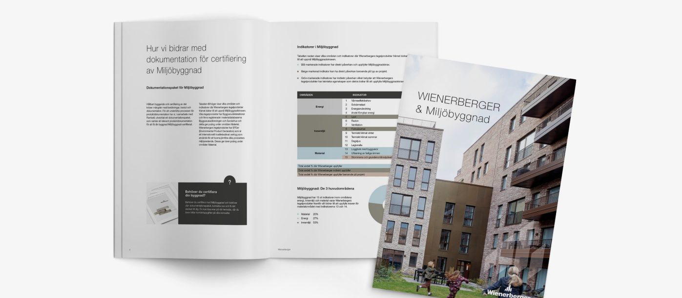 Brochure mockup - Miljöbyggnad