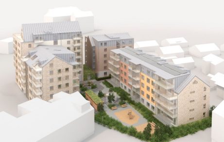 Brick: EW2423 Twilight - EW2135 White Bonasus - EW2164 Limoux | Brf Rosenfred, Sweden