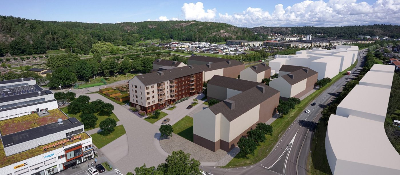 Brick: EW0477 Mahogni - EW0109 Vit Marmor | Brf Aulan, Sweden