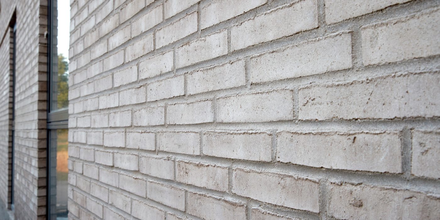 Apartment Building in Koege, Facing Brick Hvid Marmor