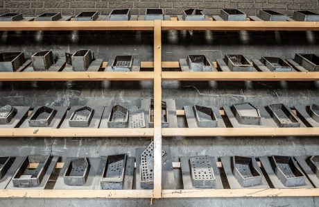 Special bricks, industrial environment, handmade