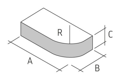 Formsten | A12 - enkelt afrundet