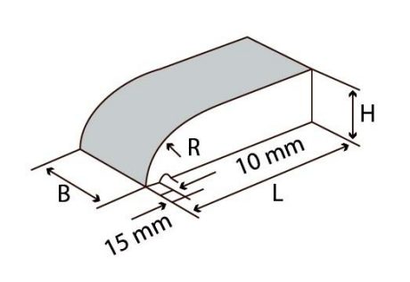 Brick - Sålbænksten - afrundet
