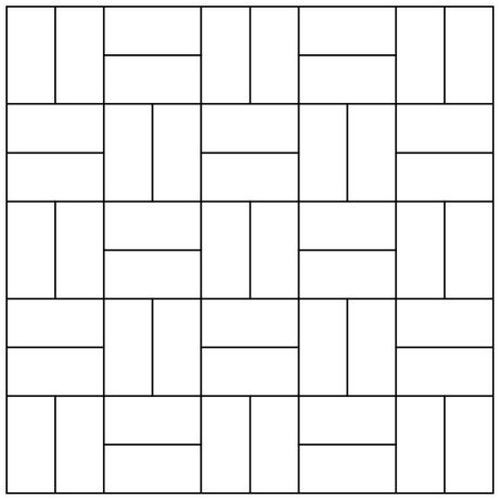 Marktegel - kvadratforbandt