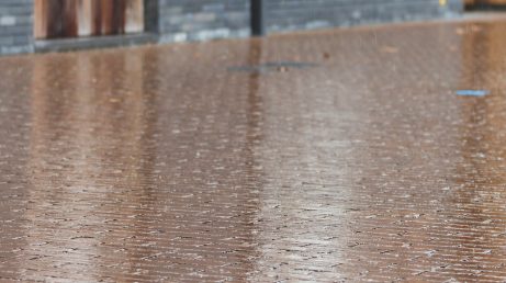 Passaqua clay pavers on sustainable compound site in Waregem