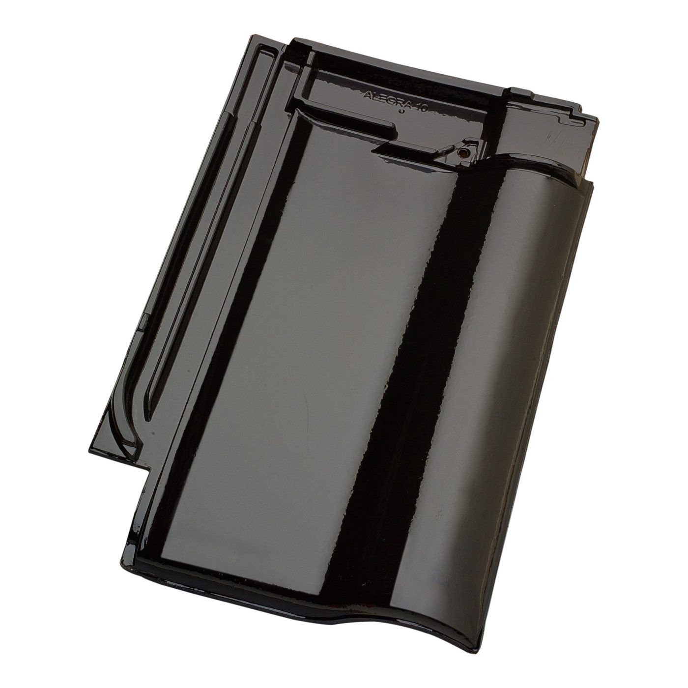 Productshot of the Alegra 10 Zwart Verglaasd Roof Tile
