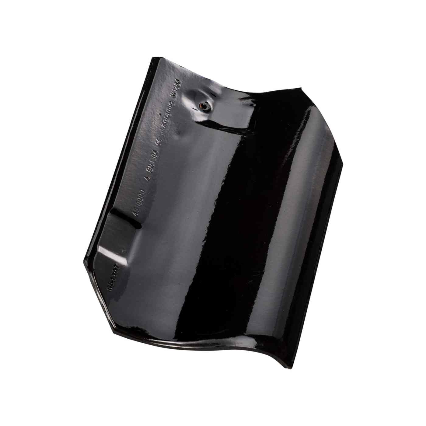 Productshot of the Oude Holle 451 Zwart Verglaasd Roof Tile