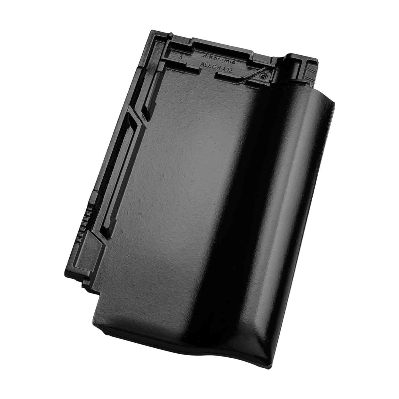 Productshot of the Alegra 12 ZwartProductshot of the Alegra 12 Zwart Edel-Engobe Roof Tile-Edel Engobe Roof Tile