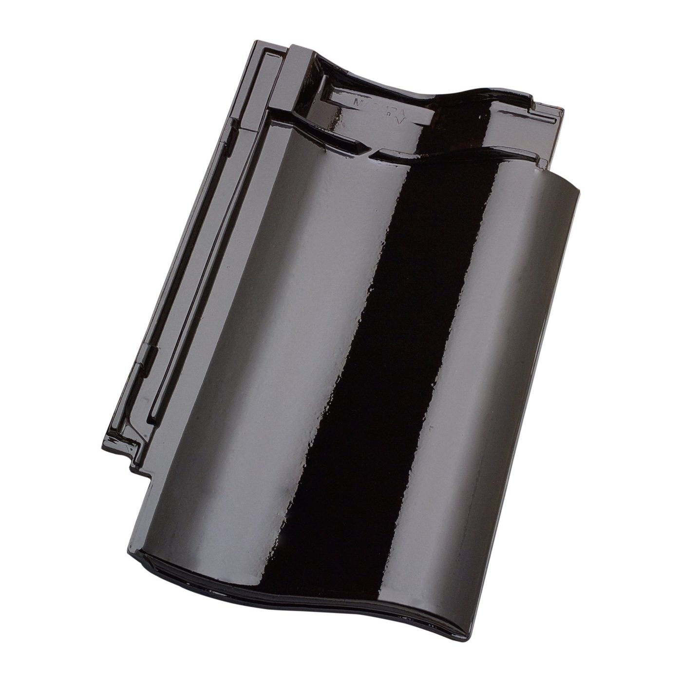 Productshot of the Madura Zwart Verglaasd Roof Tile